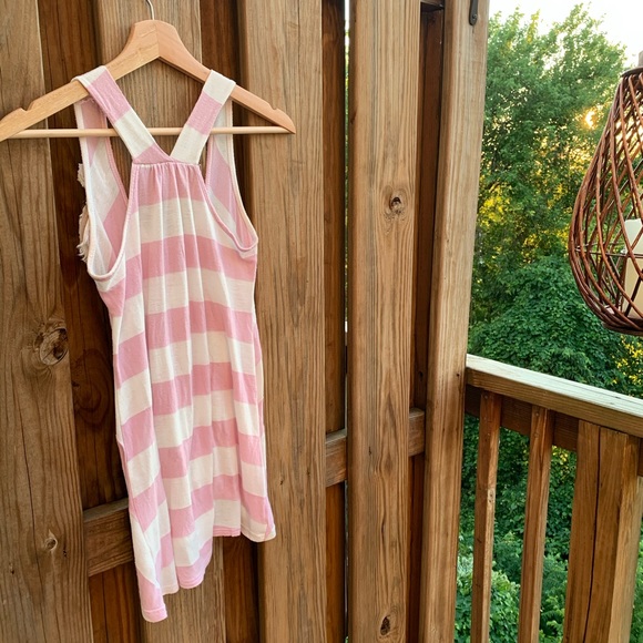 Zoah Pink/Tan Chevron Embellished Tank - Picture 3 of 8